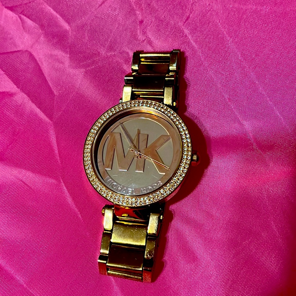 MK watch, rose gold